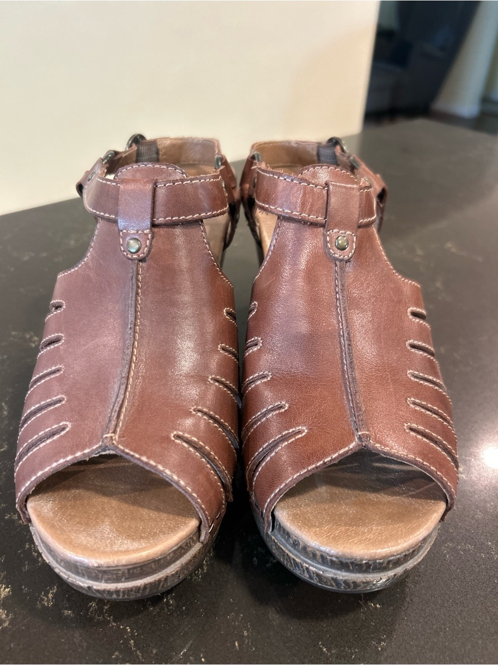 Dansko Randy Clog Sandals - Brown
